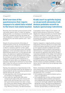 Future real estate taxation - questionnaires comment Future real estate taxation - questionnaires comment