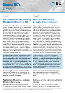 Tax Effects of the Extraordinary Management Procedure Act – Lex Agrokor Tax Effects of the Extraordinary Management Procedure Act – Lex Agrokor.